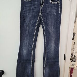 L.A. Idol Dark Blue Boot Cut Jeans